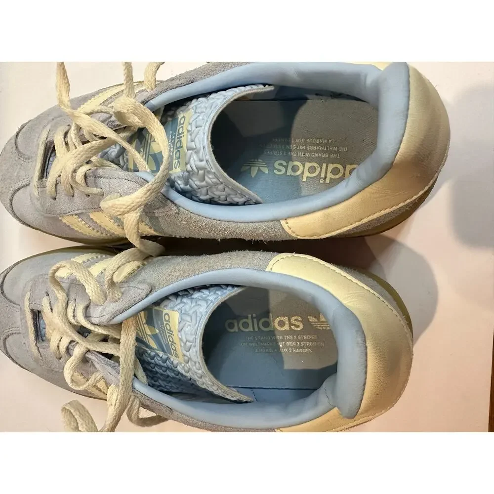 Adidas Gazelle Bold Suede Platform Sneakers Women's Light Blue Size 9